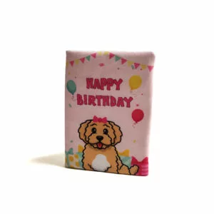 Birthday Card Pink Dog